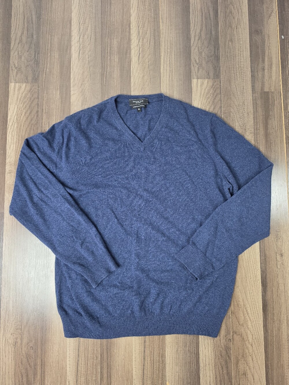 Mantovani Studio Italy 100% Cashmere V-Neck Pullover Sweater Old Money Preppy.XL